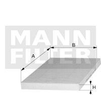 filter peľový mann CU 29003-2 = CU 3039-2
