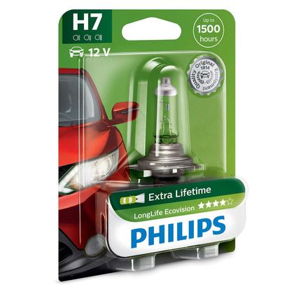 Philips 12V H7 55W LongLife Ecovision blister