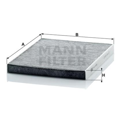filter peľový mann CUK 2436 s aktívnym uhlím