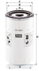 filter olejový mann W 1152/1