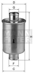 filter paliva mann PU 9002x