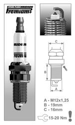 BRISK zapaľovacia sviečka Iridium Premium+ P10 BR14YIR(1707)