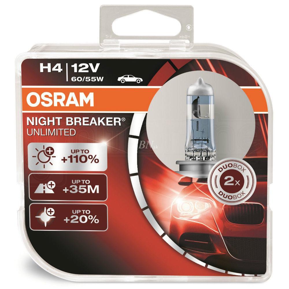 Osram H4 12V 60/55W P43T Night Breaker Unlimited Box | BBN ...