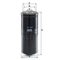 filter olejový mann WH 980/7