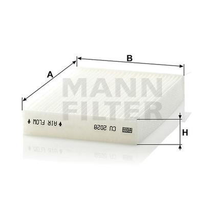 filter peľový mann CU 2028