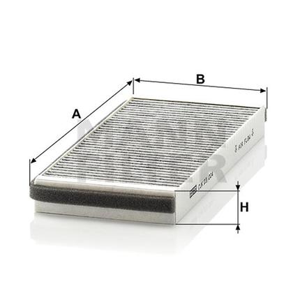 filter peľový mann CUK 23004-2 s aktívnym uhlím
