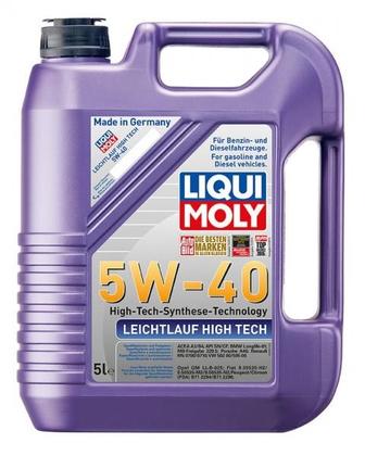 LIQUI MOLY mot.olej   5W-40   5L LEICHTLAUF HIGH TECH 5W40  5L (3864)