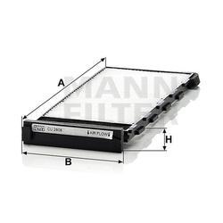 filter peľový mann CU 2808-2