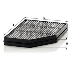 filter peľový mann CUK 32001 s aktívnym uhlím
