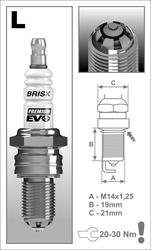 BRISK zapaľovacia sviečka Premium EVO LR15SXC(1902)
