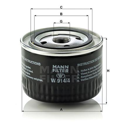 filter olejový mann W 914/4