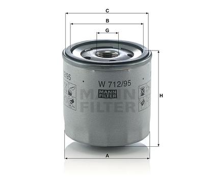 filter olejový mann W 712/95
