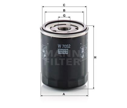 filter olejový mann W 7052