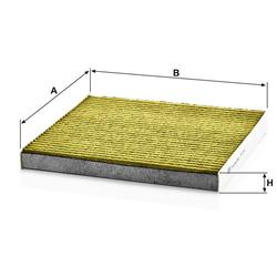 filter peľový mann FP 2544 biofunkčný Frecious Plus