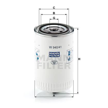 filter olejový mann W 940/41