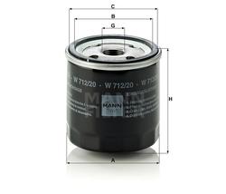 filter olejový mann W 712/20