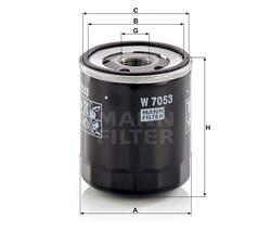 filter olejový mann W 7053=W712/8