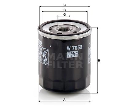 filter olejový mann W 7053=W712/8