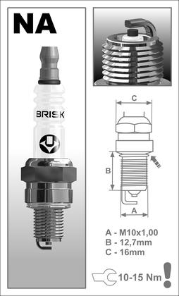 BRISK zapaľovacia sviečka NAR17C(1916) Super