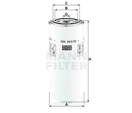 filter paliva mann WDK 962/20