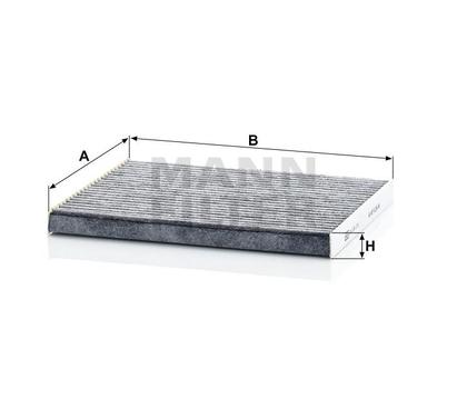filter peľový mann CUK 24004 s aktívnym uhlím