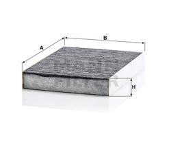 filter peľový mann CUK 25003 s aktívnym uhlím