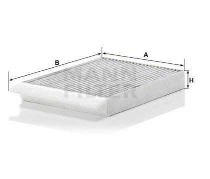 filter peľový mann CUK 30012 s aktívnym uhlím