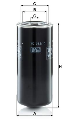 filter olejový mann WD 962/15