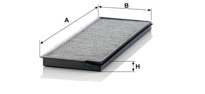 filter peľový mann CUK 37001