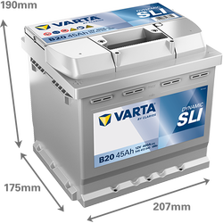 VARTA SLI Dynamic 12V 45Ah 400A ľavá