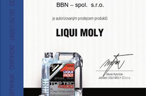 BBN spol s r.o. je autorizovaným predajcom produktov LIQUI MOLY